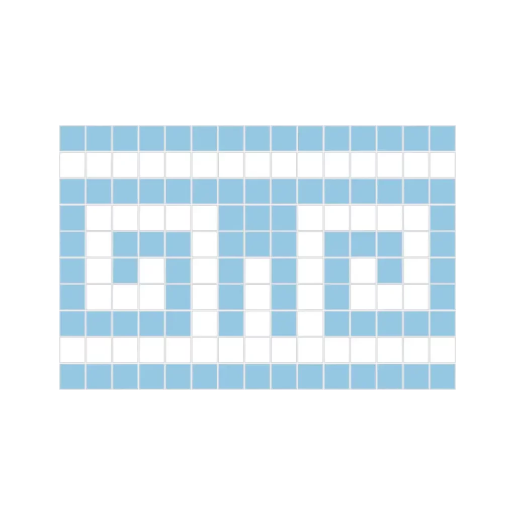 Venecitas Guarda Griega celeste claro