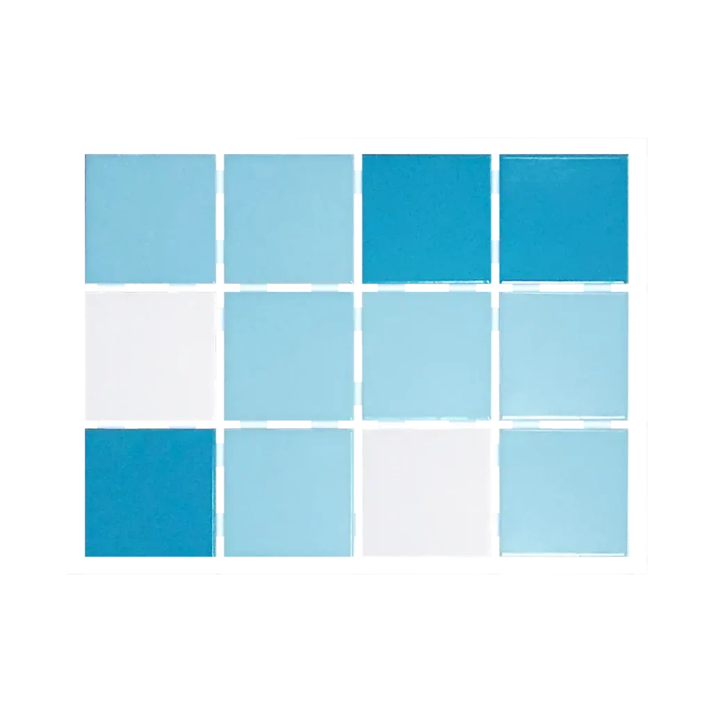 Revestimiento cerámico - Mix azul claro (malla)