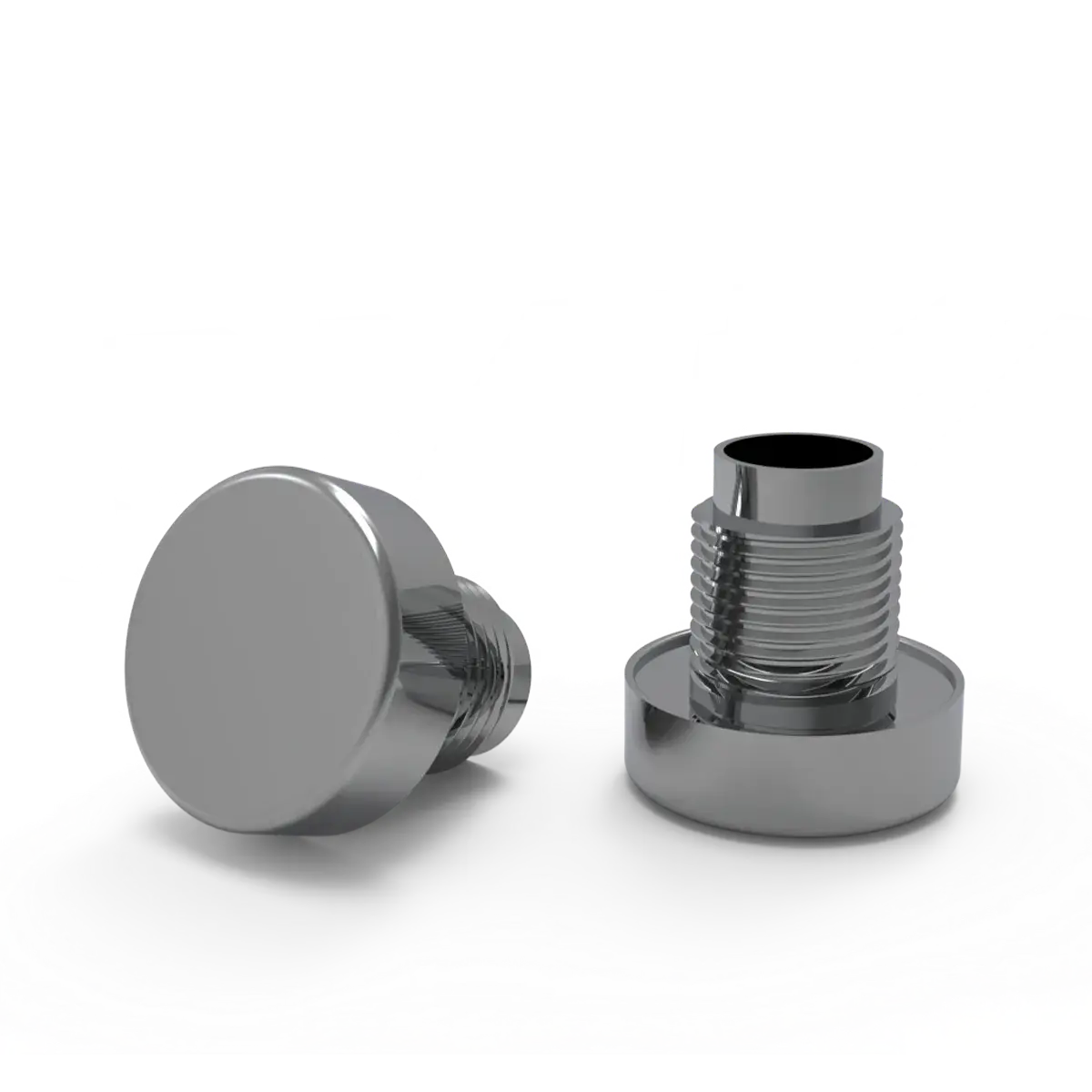 Perilla cromada para regulador