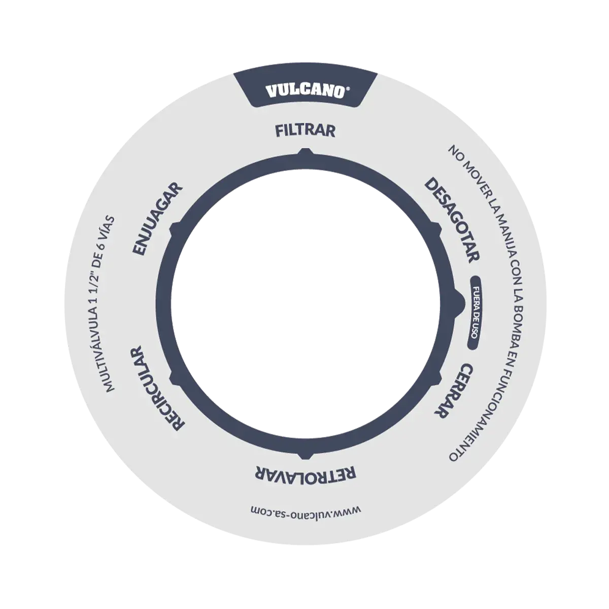 Etiqueta 6 vías 1 1/2"