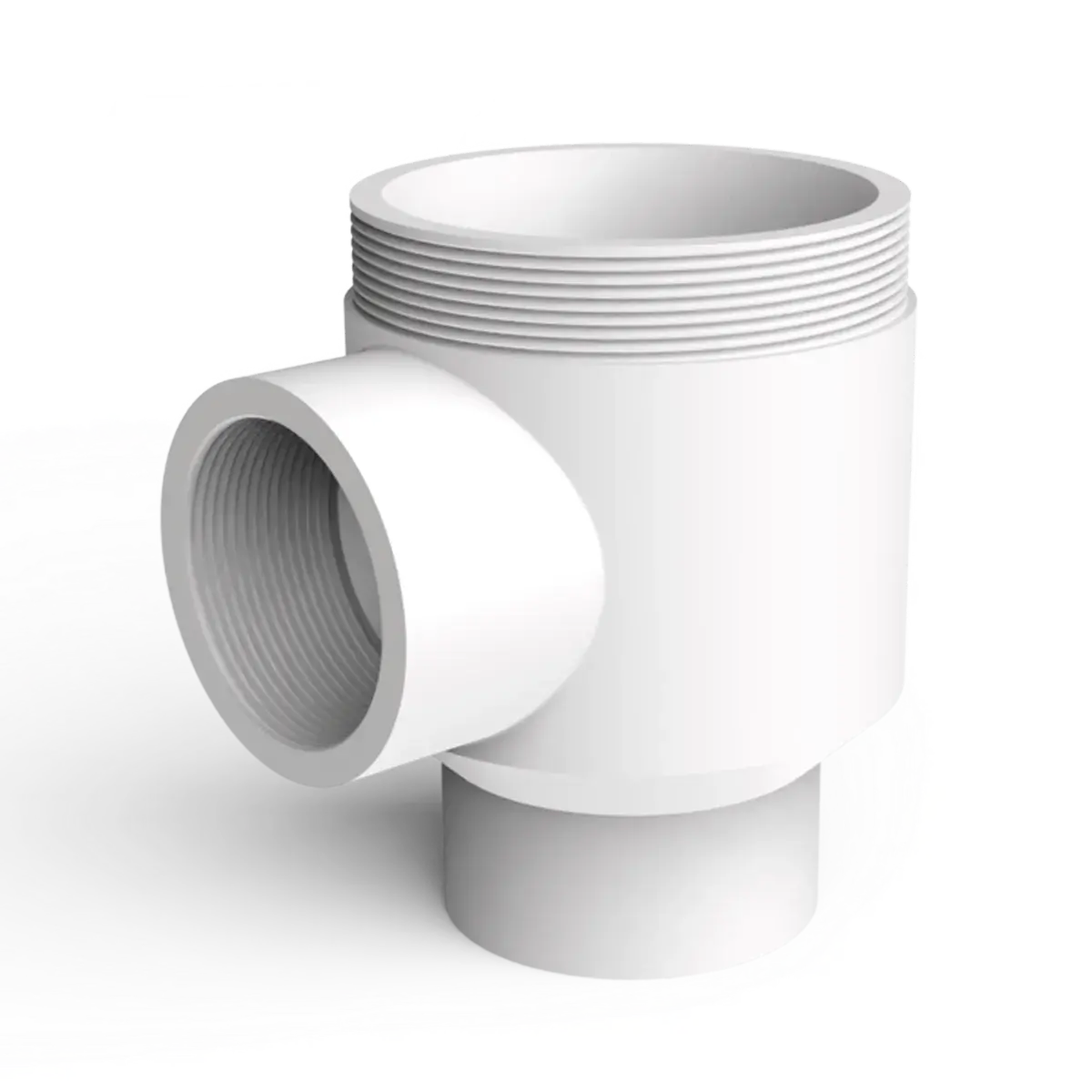 Cuerpo 2 vías con boca para roscar