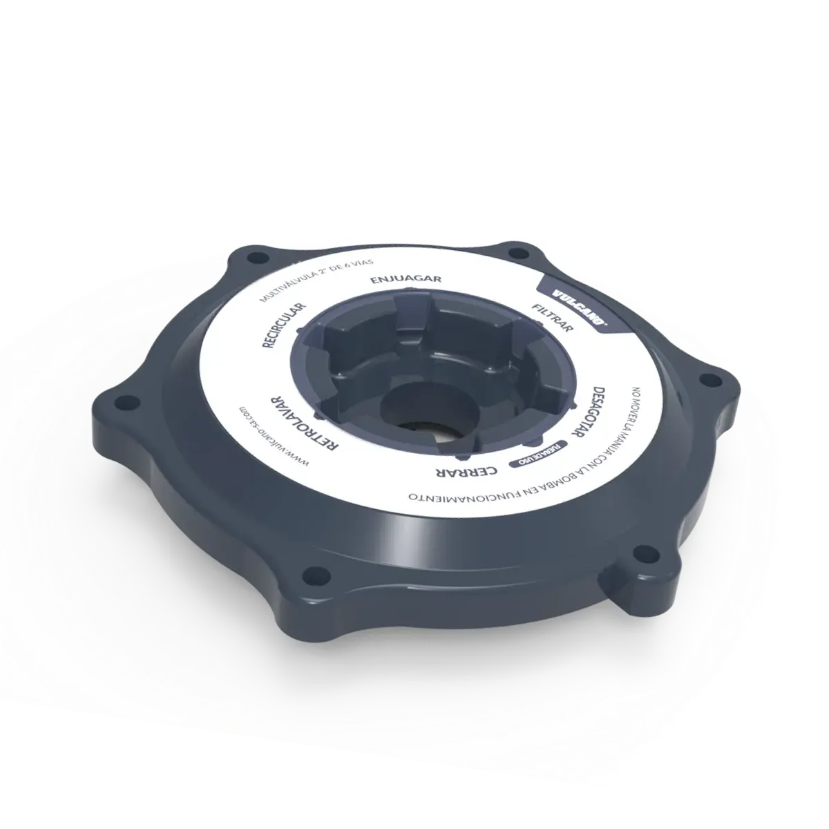 Tapa para mv 6 vías (con etiqueta funciones)