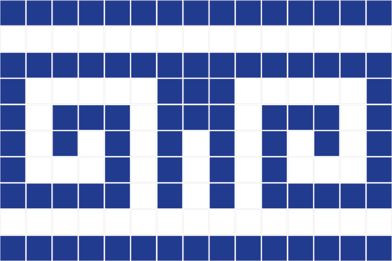 Venecitas Guarda Griega azul oscuro