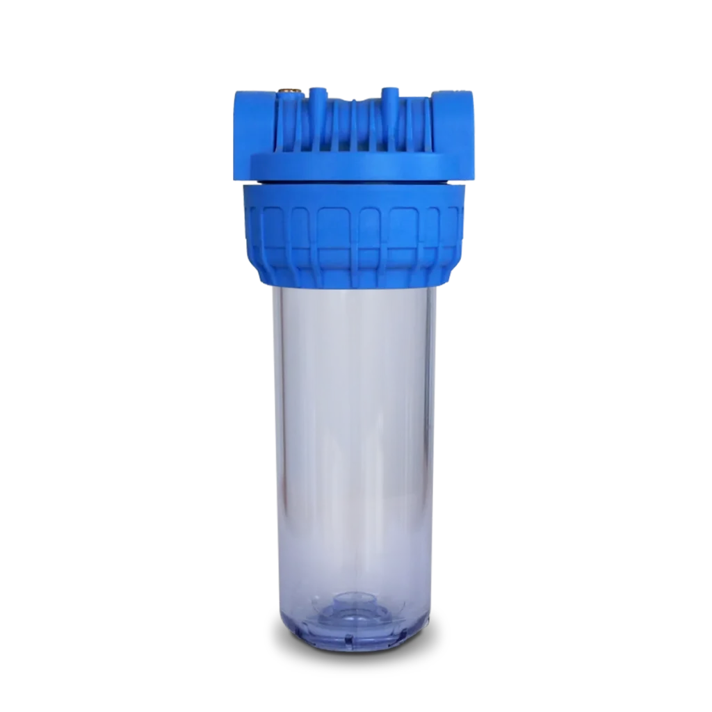 Carcasa de filtración de polipropileno transparente 10"