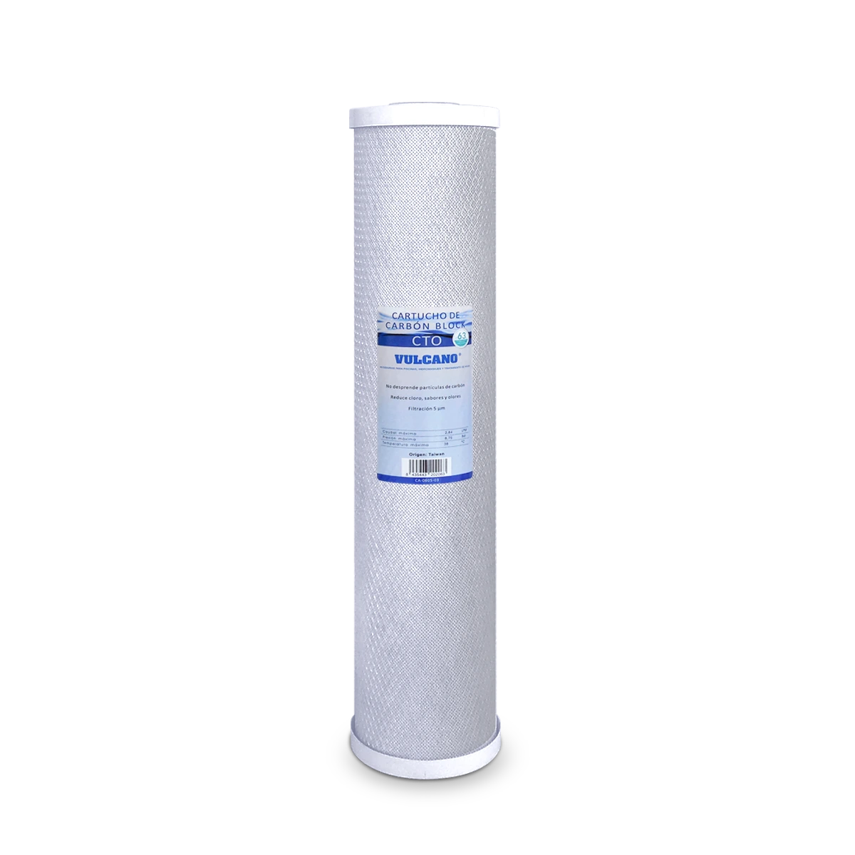 Cartucho carbón block BIG 20" x 4.5"